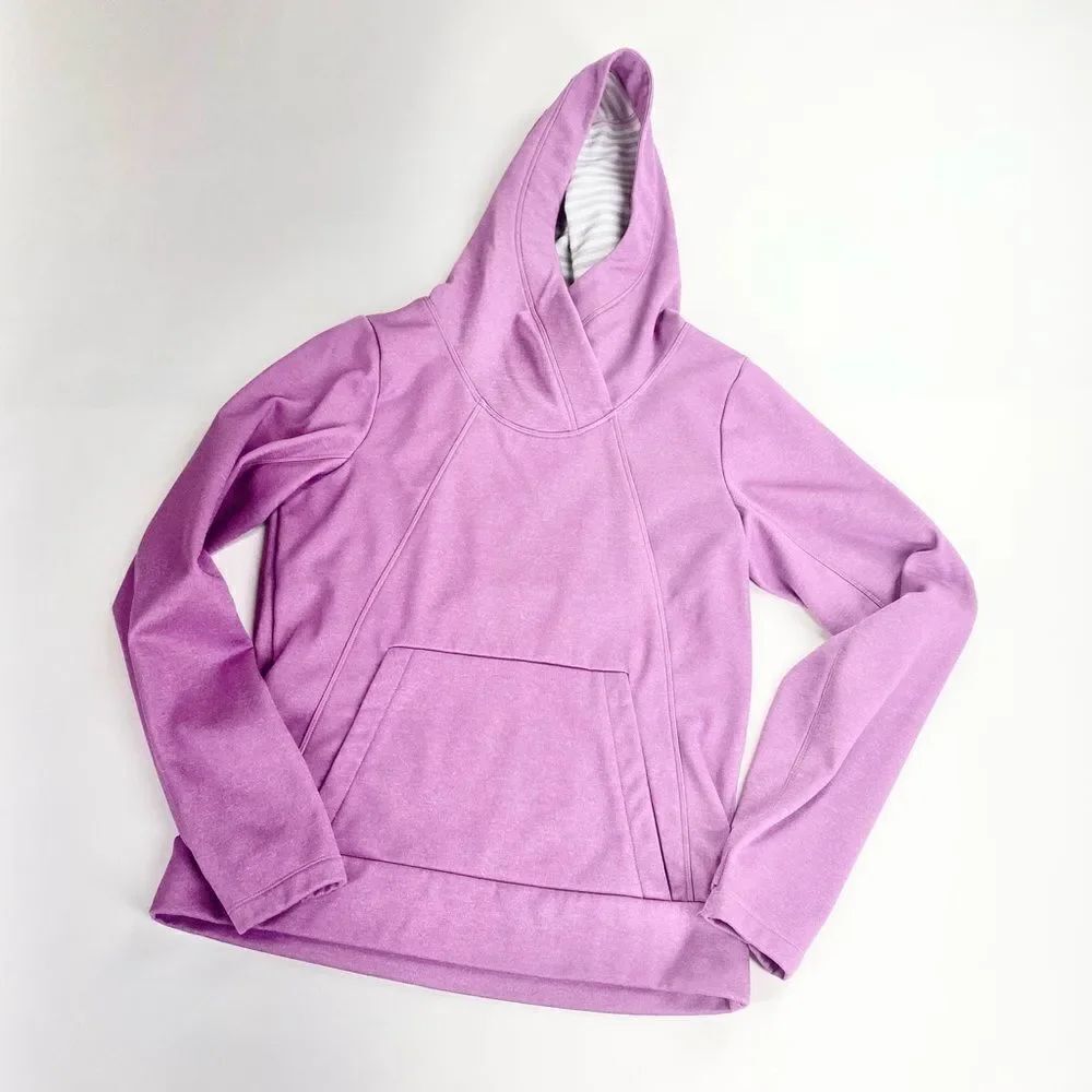 Lolé purple fleece hooded sweatshirt s